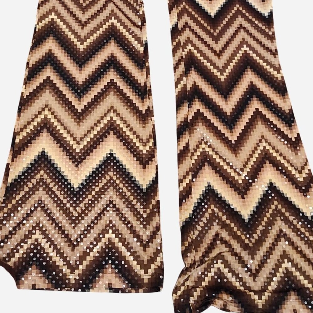 Vintage Eye Candy Women's Sequin Flare Leggings Large